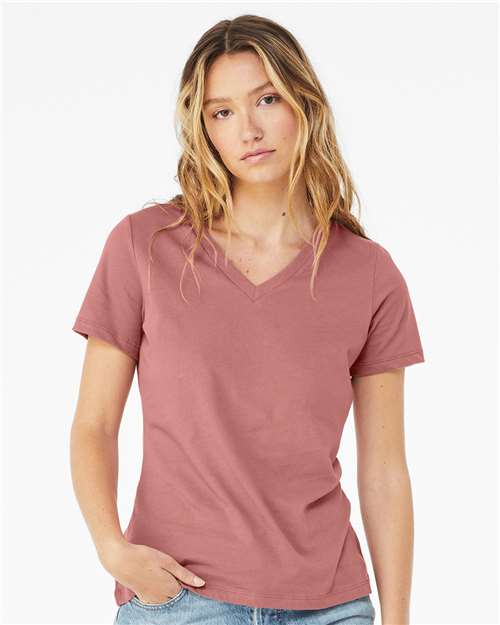 6405 Women’s Relaxed Jersey V-Neck Tee