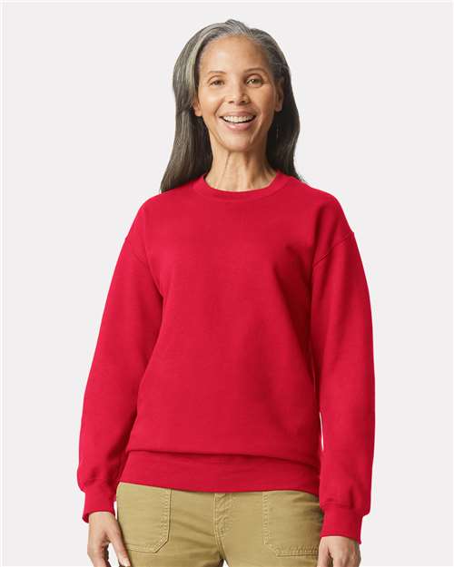 Gildan Unisex Softstyle® Midweight Crewneck Sweatshirt SF000 - Red