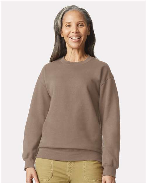Gildan Unisex Softstyle® Midweight Crewneck Sweatshirt SF000 - Brown Savana