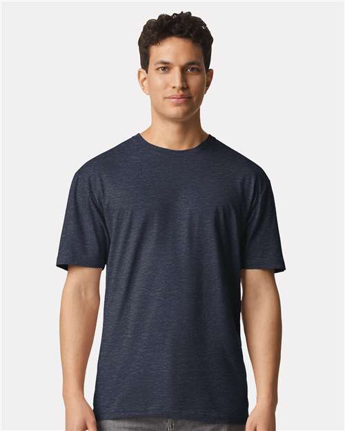 Gildan Unisex Light Cotton T-Shirt 3000 - Heather Navy