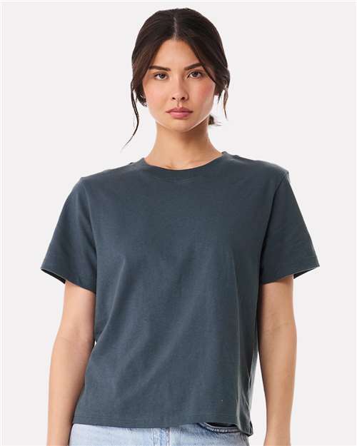 6110 Women's 6 oz Heavyweight Tee - Vintage Navy