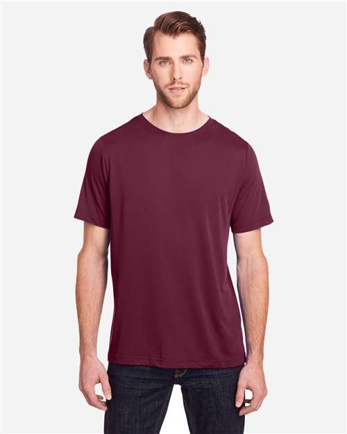 CE111 Unisex Fusion ChromaSoft™ Performance T-Shirt - Burgundy