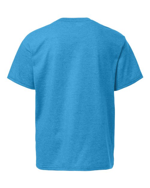 Gildan Youth Light Cotton T-Shirt 3000B - Heather Sapphire
