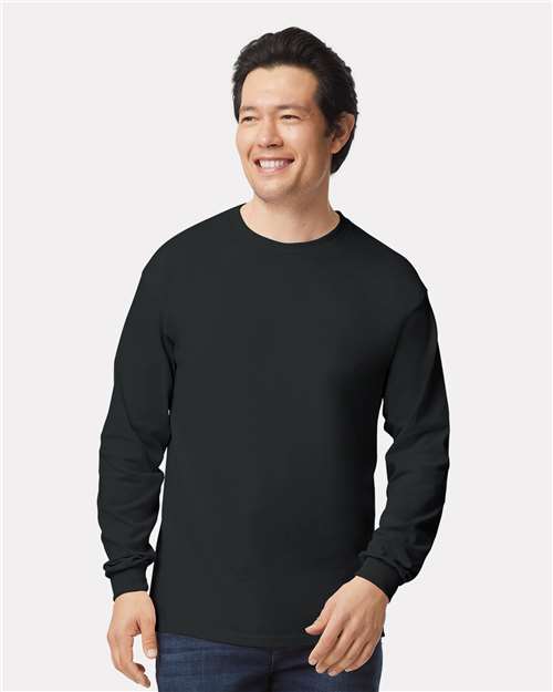 Gildan Unisex Ultra Cotton® Long Sleeve T-Shirt 2400 - Black