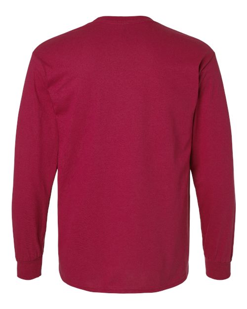 Gildan Unisex Ultra Cotton® Long Sleeve T-Shirt 2400 - Cardinal Red
