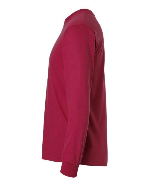 Gildan Unisex Ultra Cotton® Long Sleeve T-Shirt 2400 - Cardinal Red