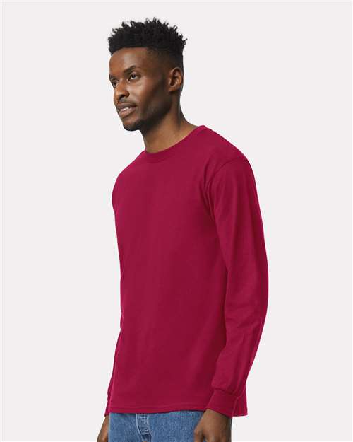 Gildan Unisex Ultra Cotton® Long Sleeve T-Shirt 2400 - Cardinal Red