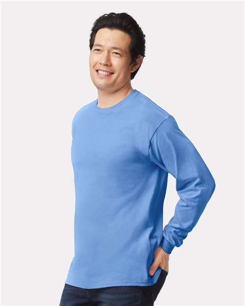 Gildan Unisex Ultra Cotton® Long Sleeve T-Shirt 2400 - Carolina Blue
