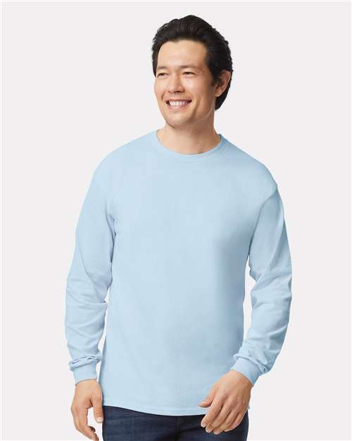 Gildan Unisex Ultra Cotton® Long Sleeve T-Shirt 2400 - Light Blue