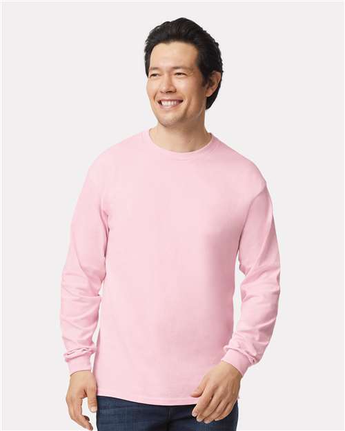 Gildan Unisex Ultra Cotton® Long Sleeve T-Shirt 2400 - Light Pink