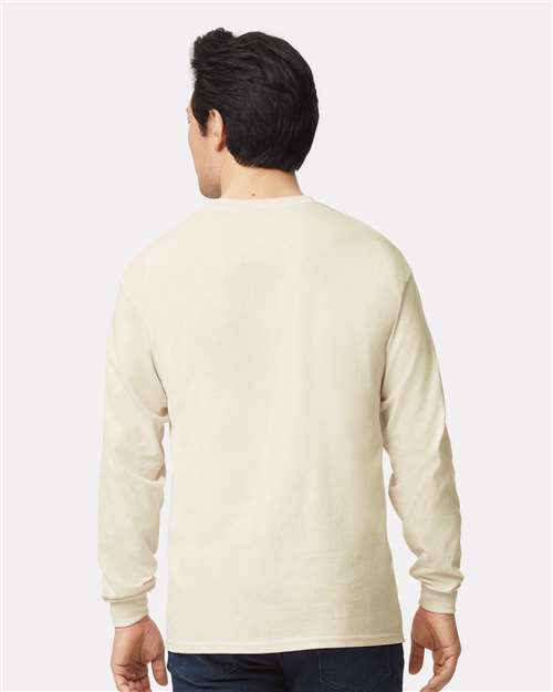 Gildan Unisex Ultra Cotton® Long Sleeve T-Shirt 2400 - Natural