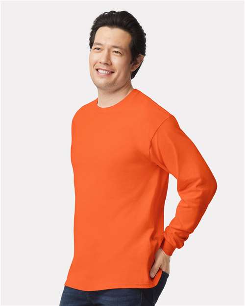 Gildan Unisex Ultra Cotton® Long Sleeve T-Shirt 2400 - Orange