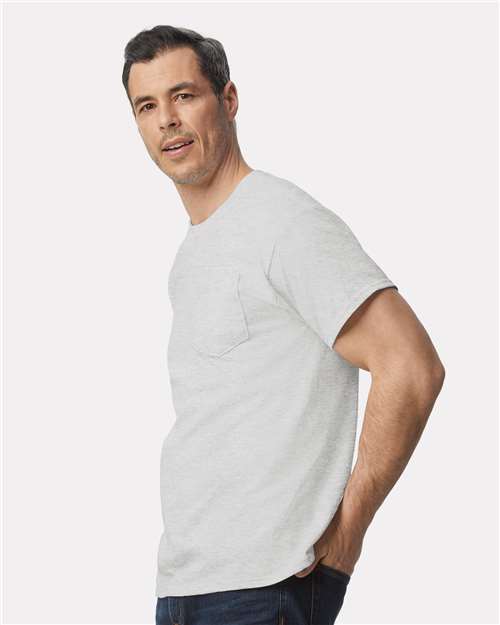 Gildan Unisex Ultra Cotton® Pocket T-Shirt 2300 - Ash