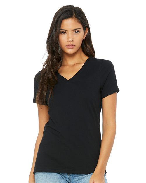 6405 Women’s Relaxed Jersey V-Neck Tee