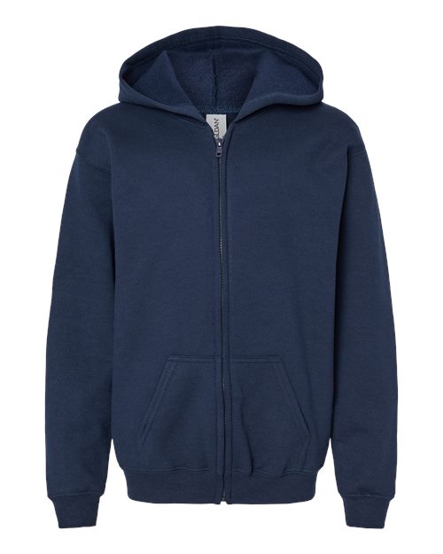 Gildan Youth Heavy Blend™ Full-Zip Hooded Sweatshirt 18600B