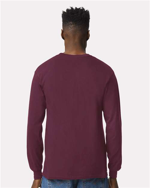 Gildan Unisex Ultra Cotton® Long Sleeve T-Shirt 2400 - Maroon