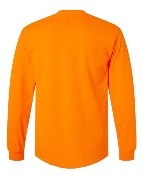 Gildan Unisex Ultra Cotton® Long Sleeve T-Shirt 2400 - Safety Orange