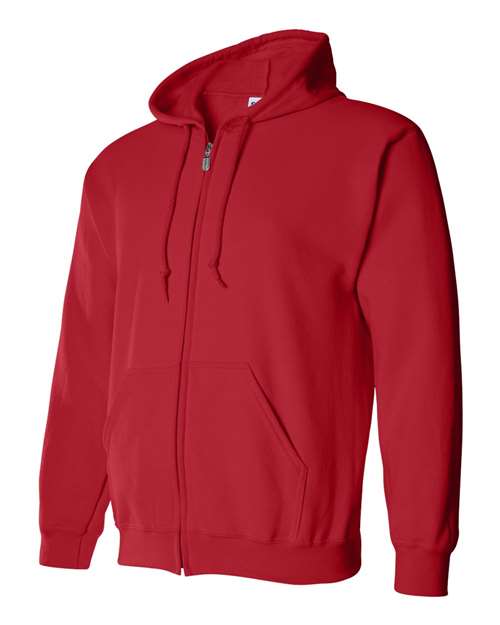 Gildan Unisex Heavy Blend™ Full-Zip Hooded Sweatshirt 18600 - Red