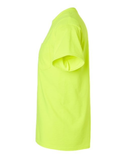 Gildan Unisex Ultra Cotton® Pocket T-Shirt 2300 - Safety Green