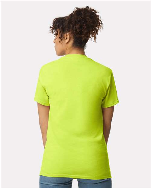 Gildan Unisex Ultra Cotton® Pocket T-Shirt 2300 - Safety Green