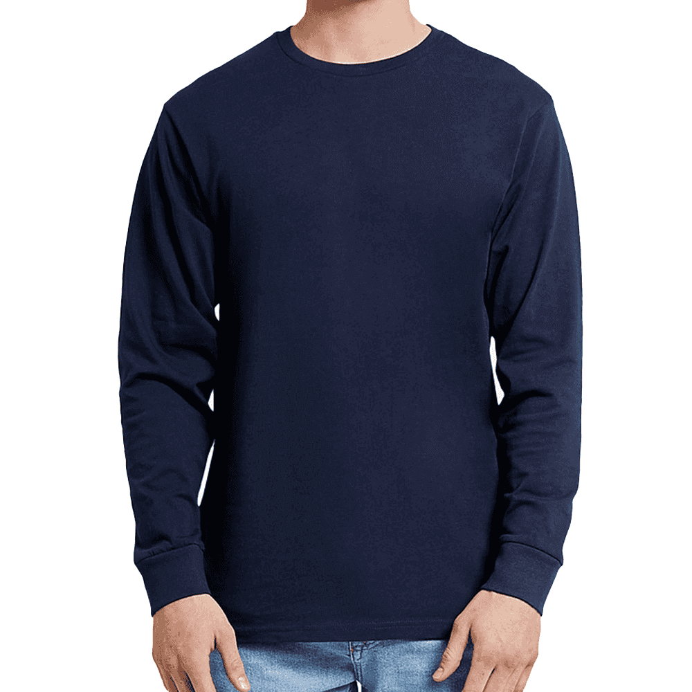 3001 Premium Unisex Long Sleeve Tee - Black