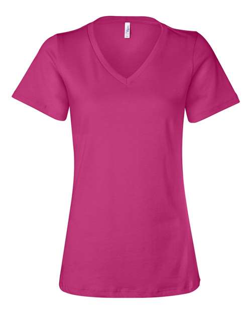 6405 Women’s Relaxed Jersey V-Neck Tee