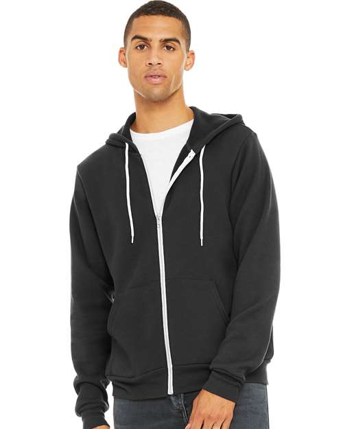 Unisex Sponge Fleece Full-Zip Hoodie Sweatshirt