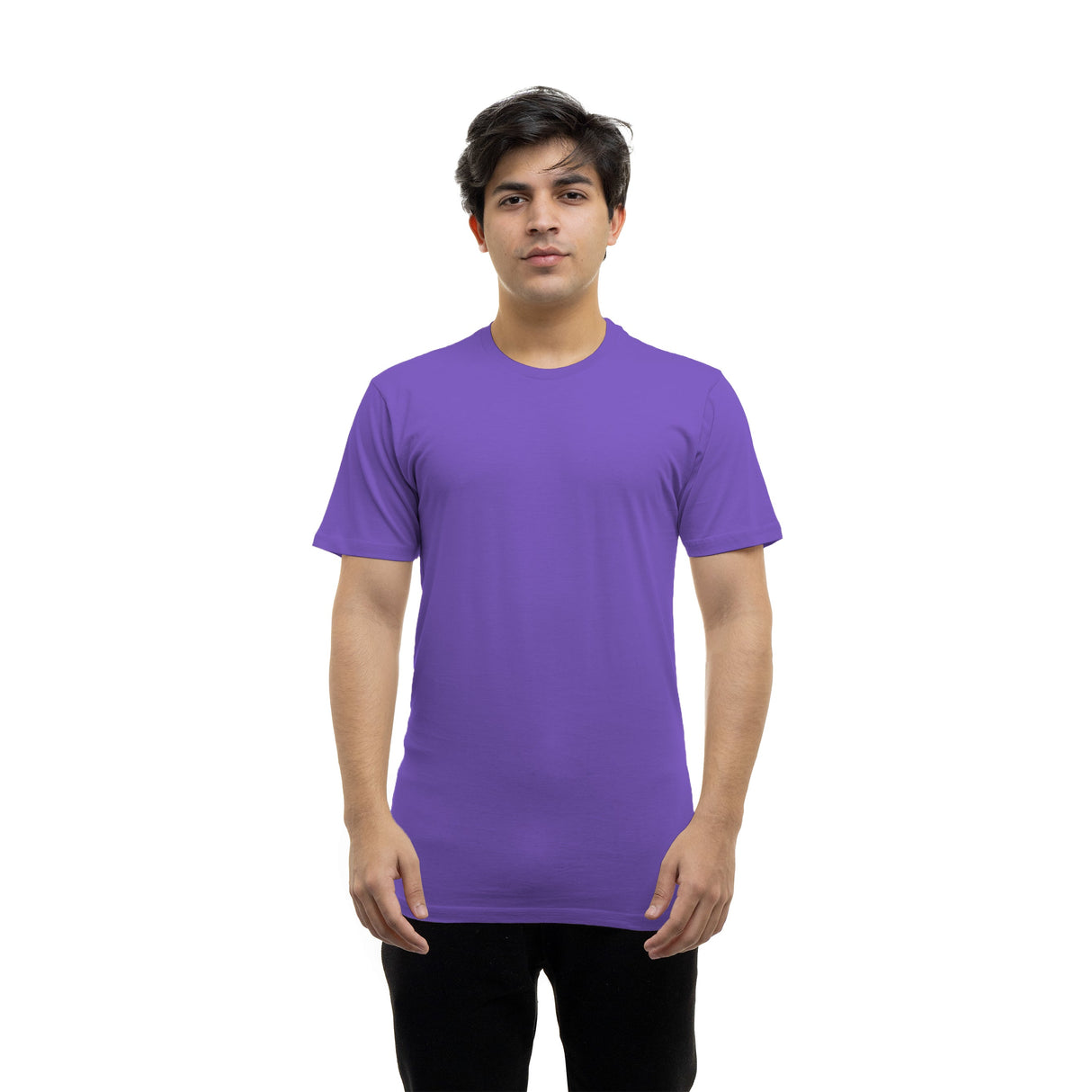 5000 Unisex Tubular Jersey short sleeve tee purple