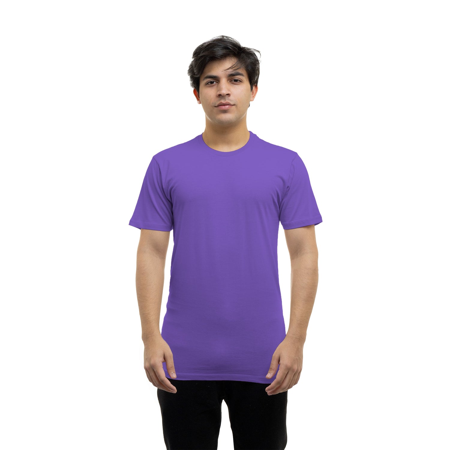 5000 Unisex Tubular Jersey short sleeve tee purple