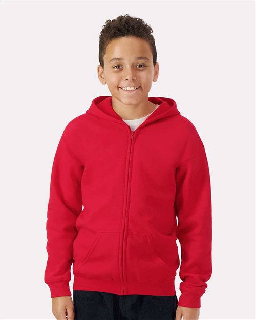 Gildan Youth Heavy Blend™ Full-Zip Hooded Sweatshirt 18600B