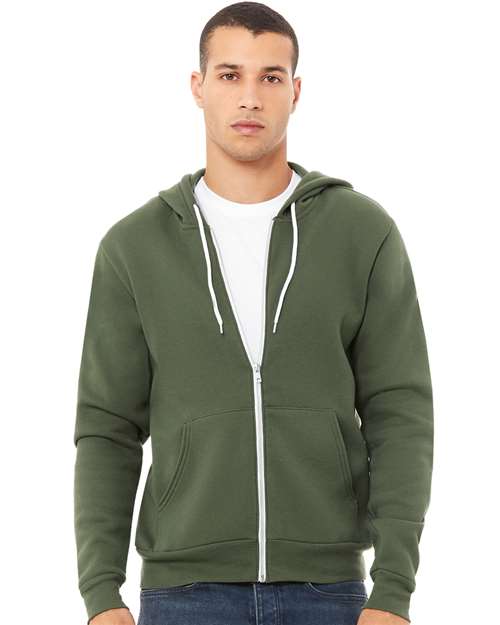 3739 Unisex Sponge Fleece Full-Zip Hoodie Sweatshirt