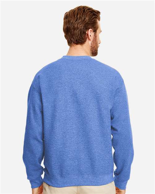 Gildan Unisex Heavy Blend™ Crewneck Sweatshirt 18000 - Heather Deep Royal