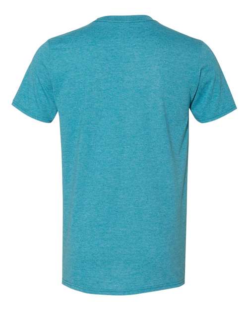 Gildan Unisex Softstyle® T-Shirt 64000 - Heather Galapagos Blue