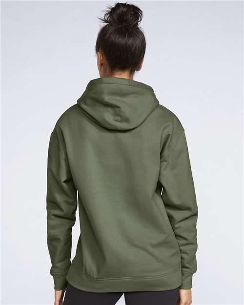 Gildan Unisex Softstyle® Midweight Hooded Sweatshirt SF500 - Military Green