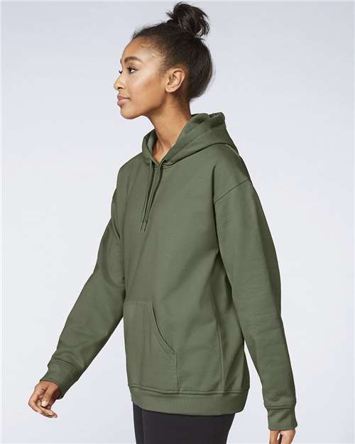 Gildan Unisex Softstyle® Midweight Hooded Sweatshirt SF500 - Military Green