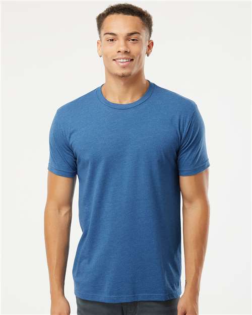 6210 Unisex CVC T-Shirt - Heather Cool Blue