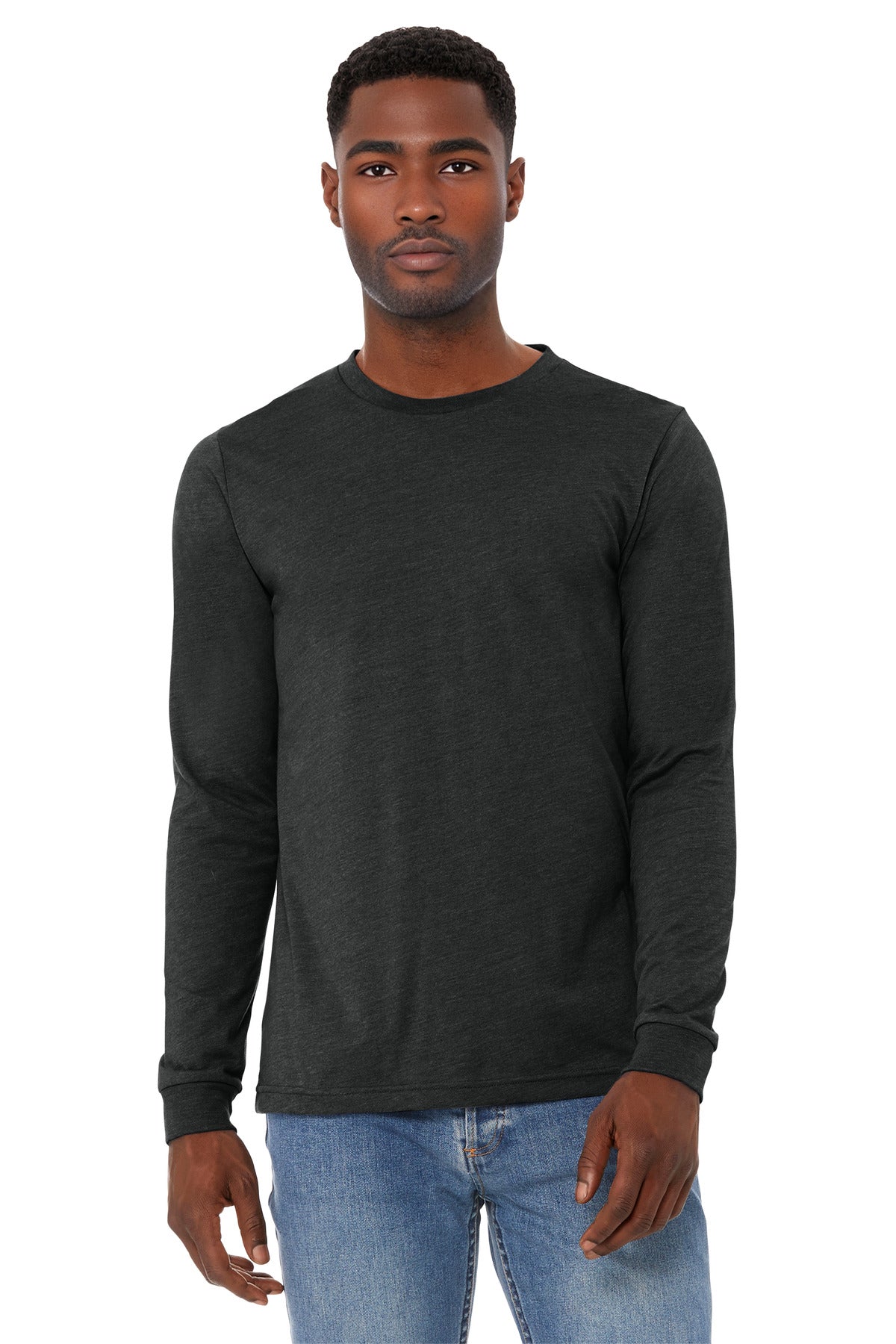 BELLA+CANVAS ® Unisex Heather CVC Long Sleeve Tee BC3501CVC