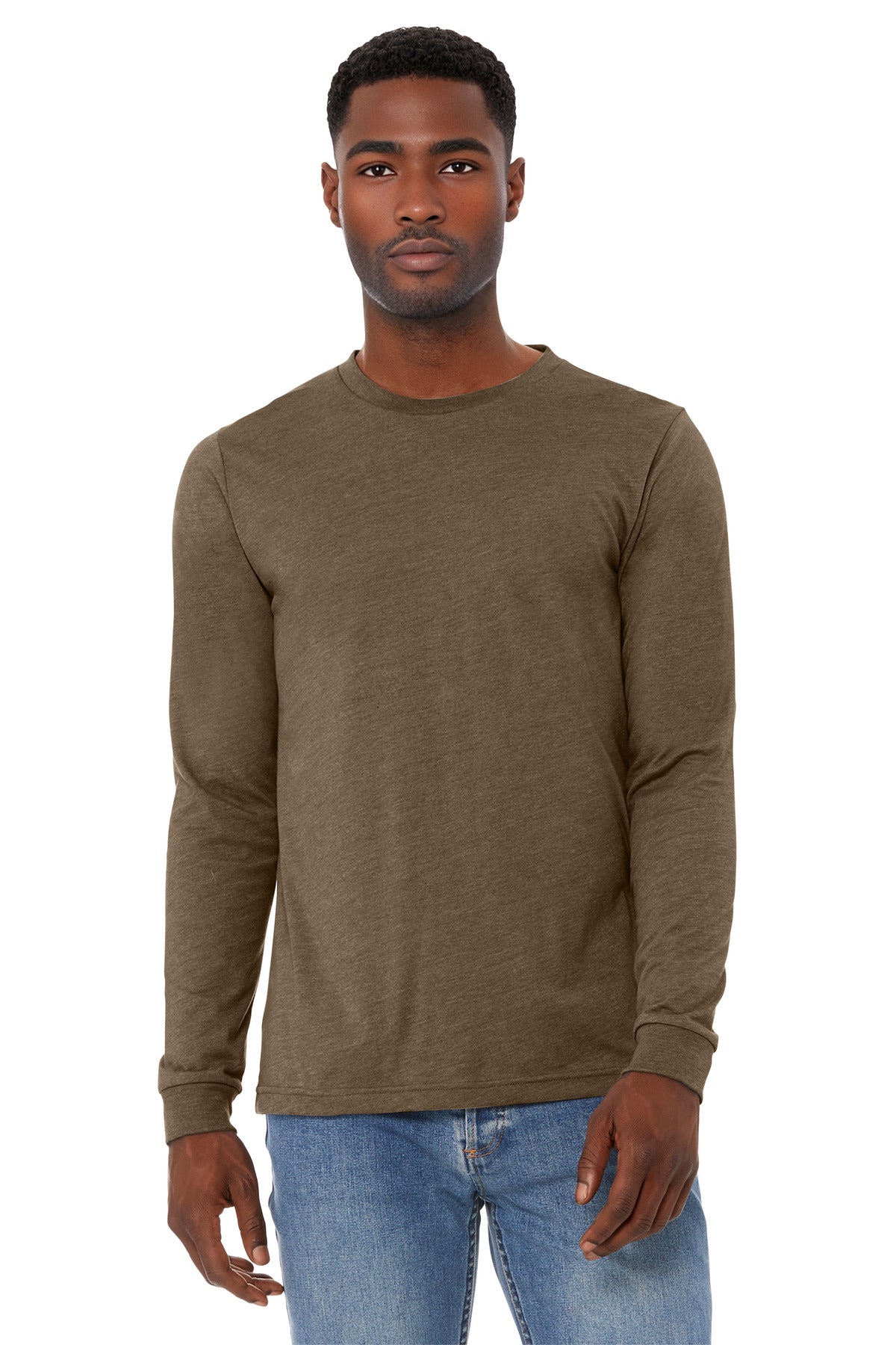 BELLA+CANVAS ® Unisex Heather CVC Long Sleeve Tee BC3501CVC