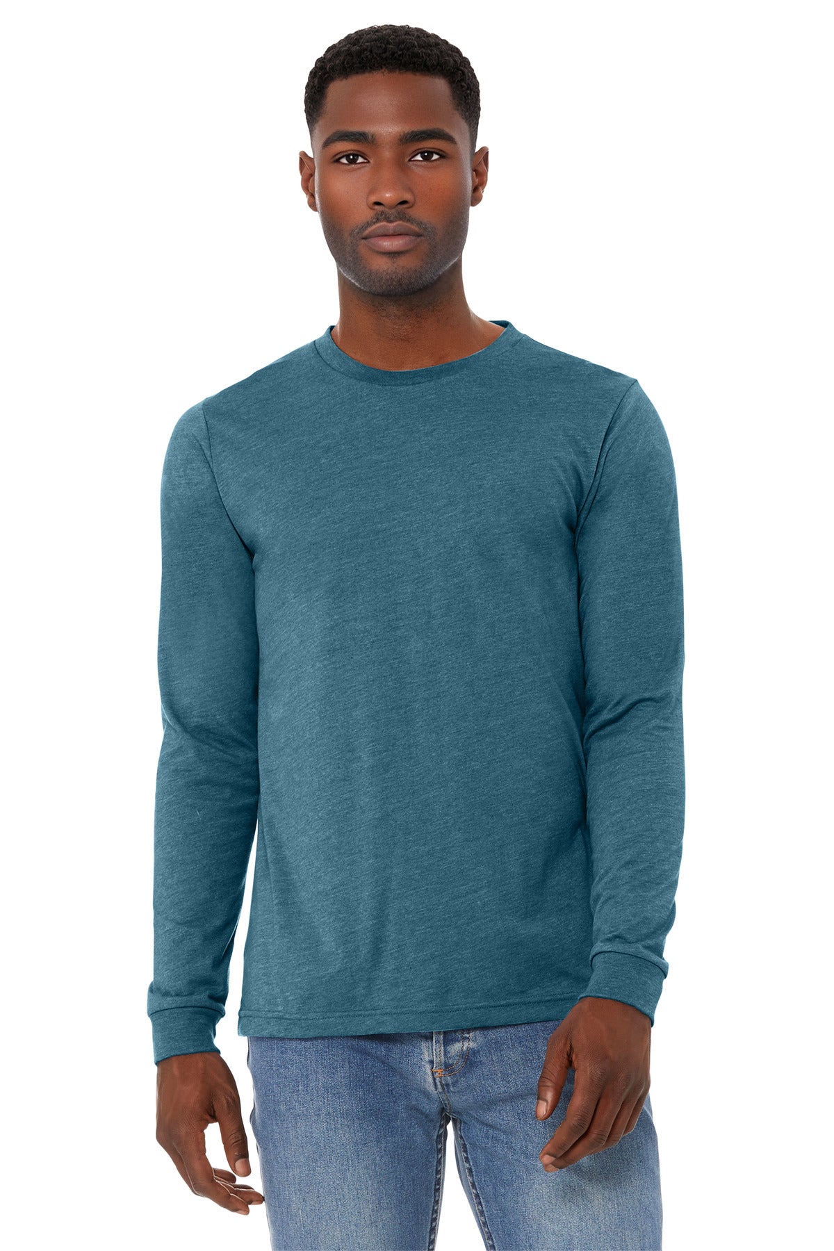 BELLA+CANVAS ® Unisex Heather CVC Long Sleeve Tee BC3501CVC