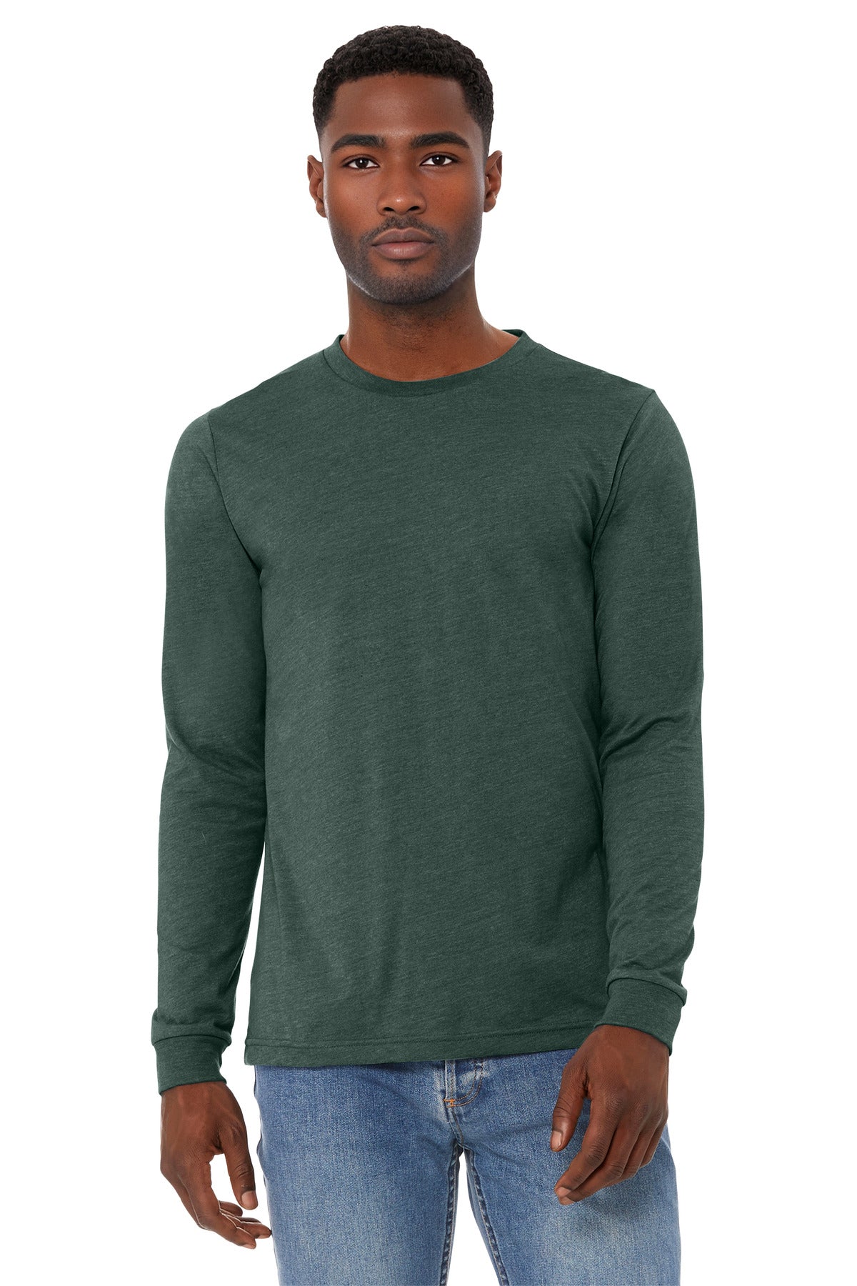 BELLA+CANVAS ® Unisex Heather CVC Long Sleeve Tee BC3501CVC