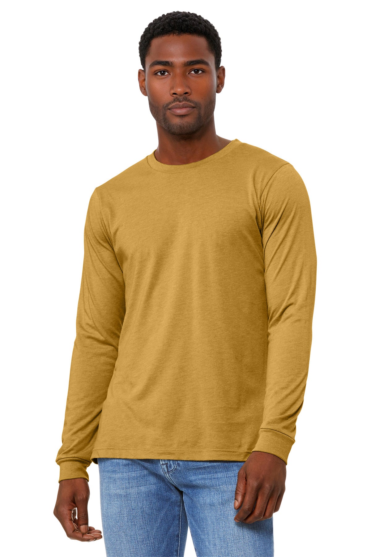 BELLA+CANVAS ® Unisex Heather CVC Long Sleeve Tee BC3501CVC