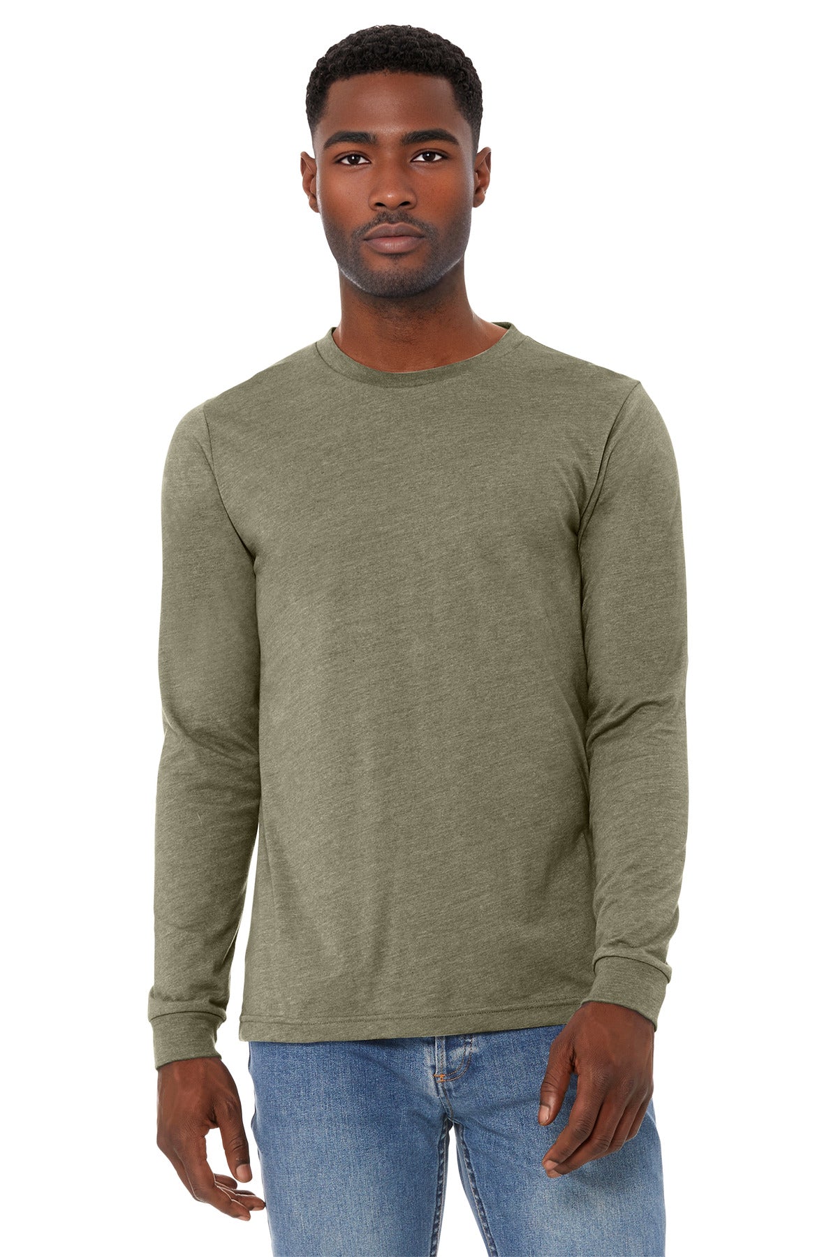 BELLA+CANVAS ® Unisex Heather CVC Long Sleeve Tee BC3501CVC