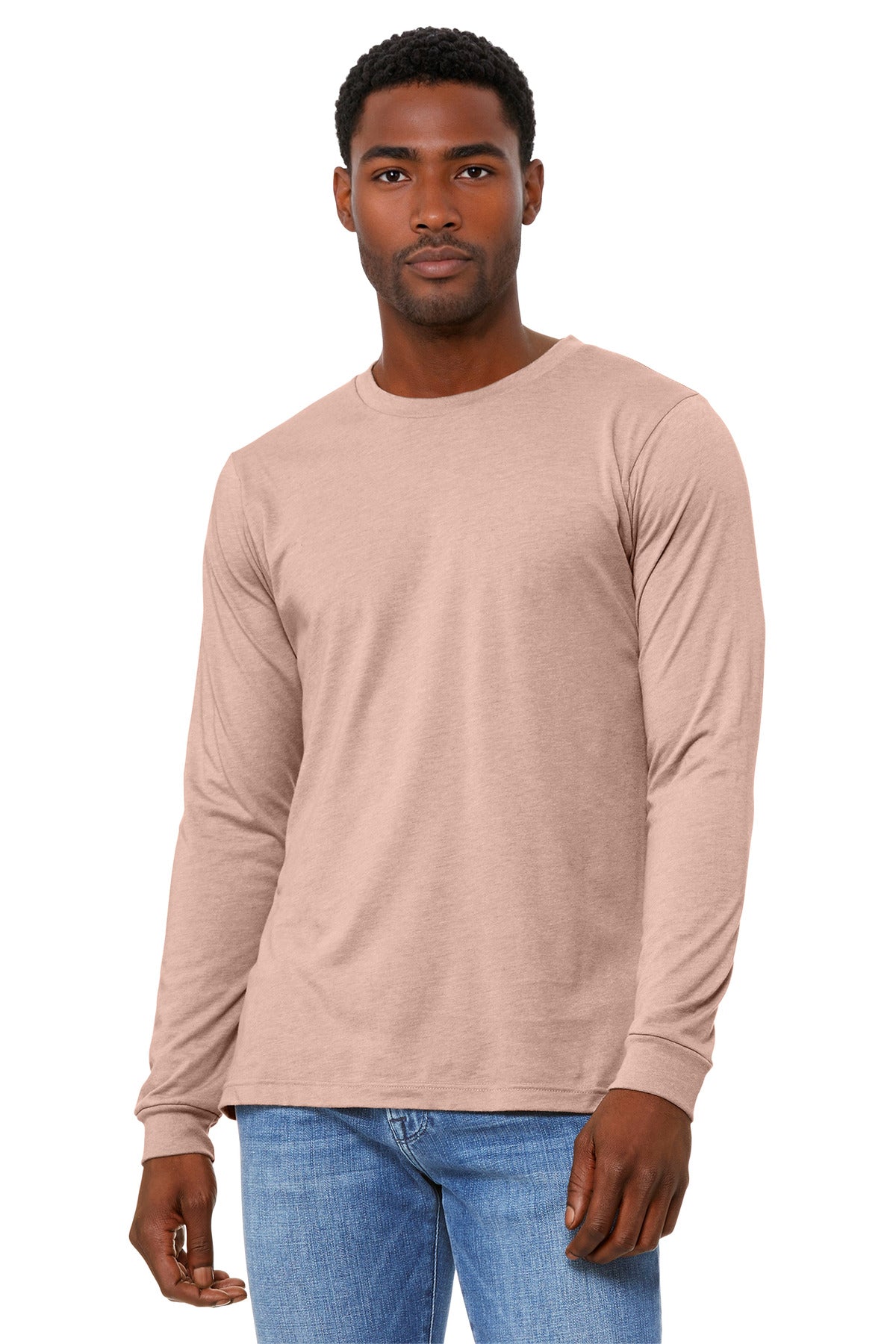 BELLA+CANVAS ® Unisex Heather CVC Long Sleeve Tee BC3501CVC