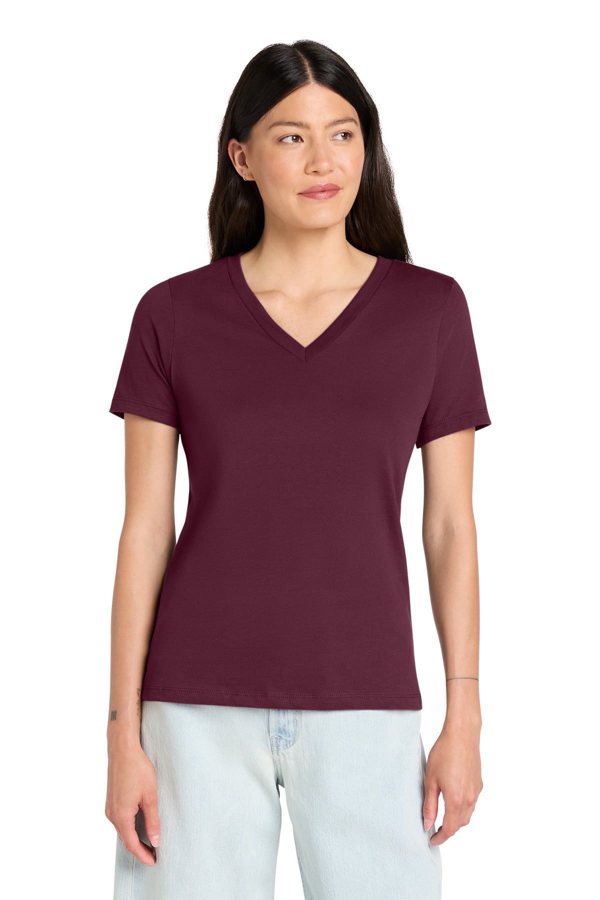 BELLA+CANVAS ® Women's Relaxed Jersey Short Sleeve V-Neck Tee. BC6405