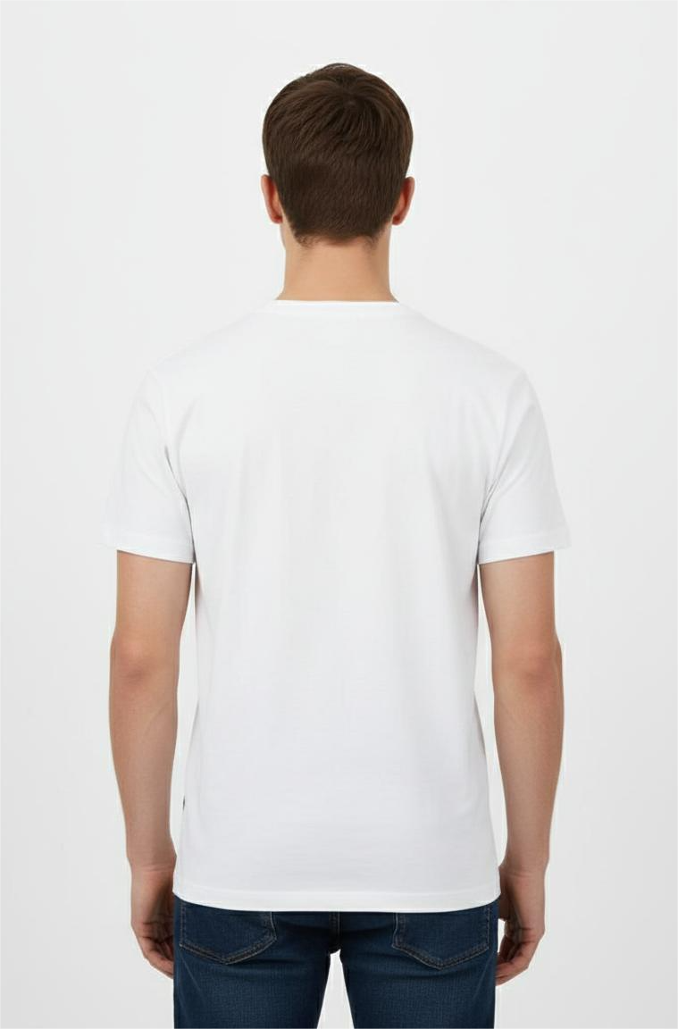 LYCTS 12 Pack Cotton Blend S/S Round Neck T-Shirts