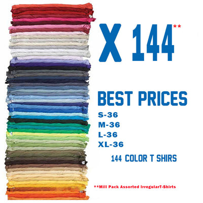 IR Blank Irregular Mill Grade Lot of 144 Pcs - Assorted Colors