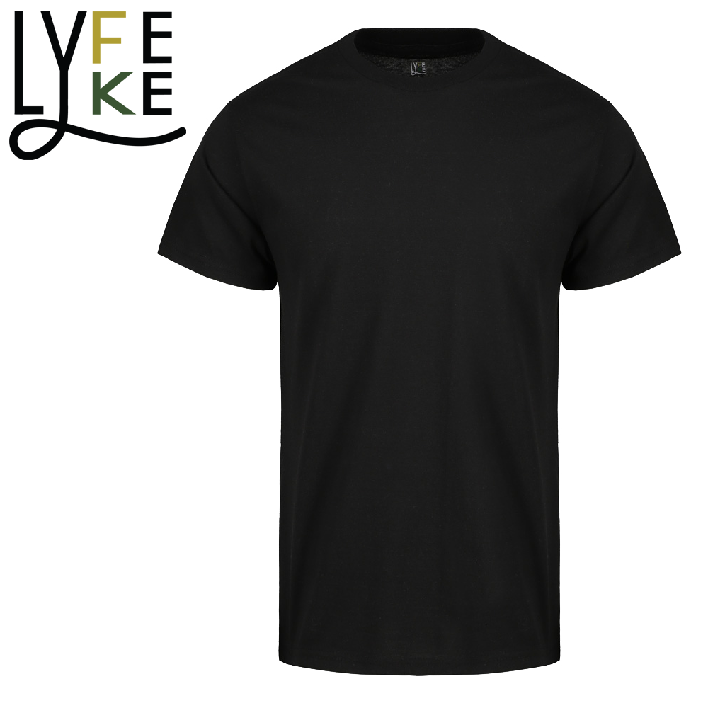 LYCTS 12 Pack Cotton Blend S/S Round Neck T-Shirts