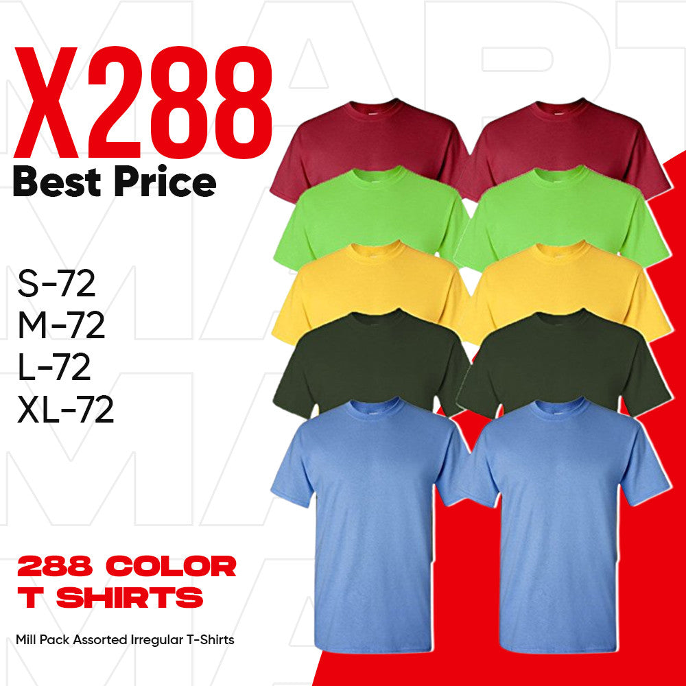 IR Blank Irregular Mill Grade Lot of 288 Pcs - Assorted Colors