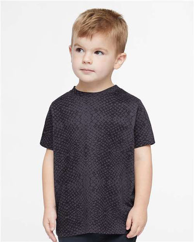 3321 Toddler Fine Jersey Tee - Black Reptile