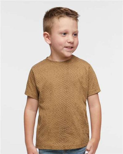 3321 Toddler Fine Jersey Tee - Brown Reptile